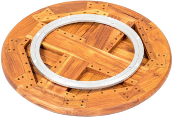 DEOKORK Teakový otočný stolík SERVITORE