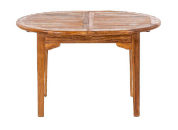 DEOKORK Teakový stôl ELEGANTE 110 / 160 × 90 × 78 cm | obdĺžnik | rozkladacia