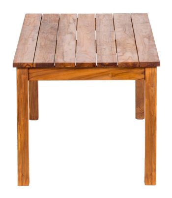 DEOKORK Teakový stôl GIOVANNI 120 × 90 × 78 cm