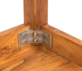 DEOKORK Teakový stôl GIOVANNI 120 × 90 × 78 cm