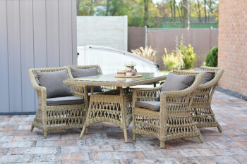 DEOKORK Záhradné ratanové kreslo OXFORD