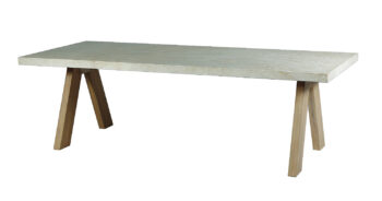 DEOKORK Záhradný jedálenský stôl z akácie/cement RICHMOND 250x100 cm
