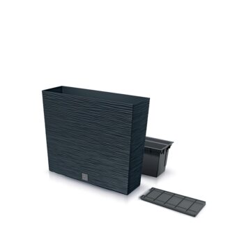 Robustný plastový kvetináč DFC600T 58 cm je vhodné využívať celoročne. Svoje uplatnenie si vďaka jeho krásnej prúžkovanej štruktúre nájde ako v interiéri, tak aj exteriéri. Farebné prevedenie antracit len vyzdvihuje jeho eleganciu a štýl a správnou kombináciou s ním dokážete vytvoriť nádherné…