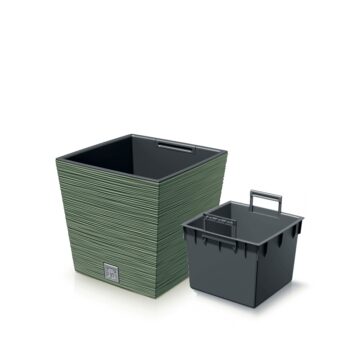 Hľadáte zaujímavý prvok či doplnok do obývačky, ktorý ju razom premení na pokojné elegantné miesto? Vhodným riešením, ktorý dokonale oživí interiér, či otvorený priestor, sa stane nízky plastový kvetináč DFS240 24 cm vo farebnom prevedení zelená, so zaujímavou, neprehliadnuteľnou prúžkovanou…