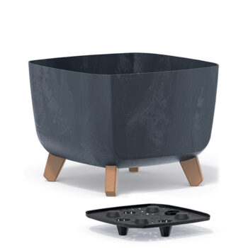 Vytvorte priestor pre zasadenie rastlín či kvetín u Vás doma, na záhrade či terase pomocou plastového kvetináča na nožičkách DGQL300E 29cm, ktorý je vyrobený v krásnom prevedení antracit. Tento originálny kúsok s betónovým efektom sa stane nie len praktickým pomocníkom, ale tiež krásnym dizajnovým…