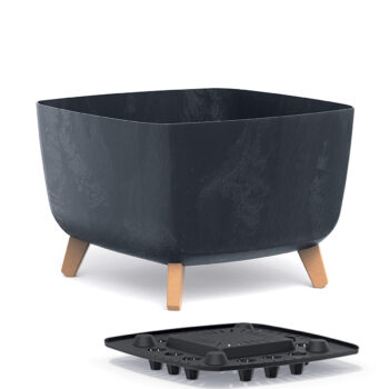 Vytvorte priestor pre zasadenie rastlín či kvetín u Vás doma, na záhrade či terase pomocou plastového kvetináča na nožičkách DGQL400E 39cm, ktorý je vyrobený v krásnom prevedení antracit. Tento originálny kúsok s betónovým efektom sa stane nie len praktickým pomocníkom, ale tiež krásnym dizajnovým…