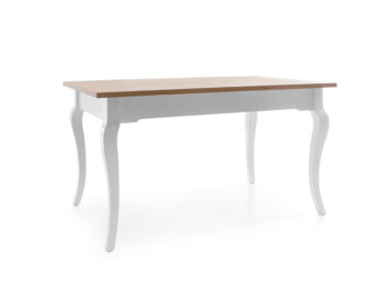Spríjemnite si stolovanie a spravte ho jedinečným s rustikálnym rozkladacím jedálenským stolom DIAMENT DI-S1. Jeho rozmery sú (ŠxHxV): 140/290x90x77,5 a je vyrobený v nádhernom prevedení biela v kombinácii s dubom Diament, ktoré spolu dokonale ladia. Užívajte si spoločné chvíle s rodinou…