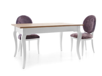 Spríjemnite si stolovanie a spravte ho jedinečným s rustikálnym rozkladacím jedálenským stolom DIAMENT DI-S1. Jeho rozmery sú (ŠxHxV): 140/290x90x77,5 a je vyrobený v nádhernom prevedení biela v kombinácii s dubom Diament, ktoré spolu dokonale ladia. Užívajte si spoločné chvíle s rodinou…