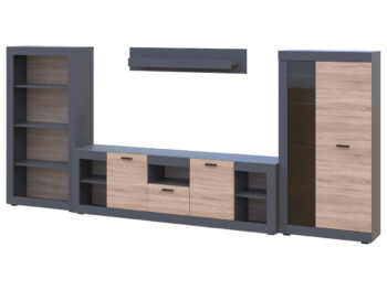 Polica Dolin S v grafitovej farbe je moderným doplnkom do vášho interiéru. Jej tmavá farba a jednoduchý dizajn sa hodí do každého priestoru, kde potrebujete pridať trochu organizácie a štýlu. Tento produkt je vyrobený z aglomerovaného materiálu DTD, ktorý je známy svojou odolnosťou a dlhou…