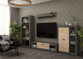 Polica Dolin S v grafitovej farbe je moderným doplnkom do vášho interiéru. Jej tmavá farba a jednoduchý dizajn sa hodí do každého priestoru, kde potrebujete pridať trochu organizácie a štýlu. Tento produkt je vyrobený z aglomerovaného materiálu DTD, ktorý je známy svojou odolnosťou a dlhou…