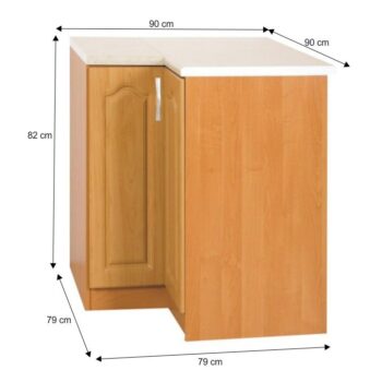 Zaobstarajte si dolnú skrinku LORA MDF NEW KLASIK S90/90 L, s ktorou si vyskladáte kuchyňu snov. Skrinka je v ľavom prevedení, je dodávaná bez pracovnej dosky. Korpus je vyrobený z klasickej laminovanej DTD (drevotriesky) a dvierka z kvalitnej fóliovanej MDF (drevovláknitej dosky). Rozmery skrinky…