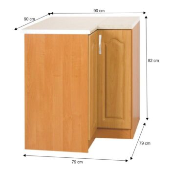 Zaobstarajte si dolnú skrinku LORA MDF NEW KLASIK S90/90 P, s ktorou si vyskladáte kuchyňu snov. Skrinka je v pravom prevedení, je dodávaná bez pracovnej dosky. Korpus je vyrobený z klasickej laminovanej DTD (drevotriesky) a dvierka z kvalitnej fóliovanej MDF (drevovláknitej dosky). Rozmery skrinky…