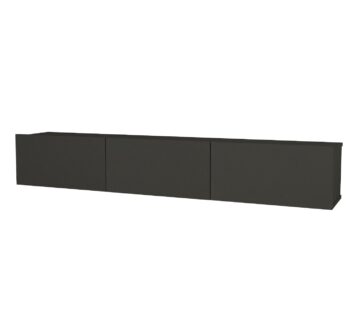 Moderný a štýlový TV stolík DOMEL vás oslový svojim minimalistickým dizajnom a priaznivou cenou. Je ideálny do moderne zariadených priestorov a vďaka závesnému systému pôsobí vzdušne a štýlovo. TV skrinka poskytuje dostatok úložného priestoru vo forme výklopných skriniek.Farebné prevedenie: šedý antracitMateriál: kvalitné 18 mm LTD hranené PVC páskouRozmery TV stolíka: (š/v/h) 180 x 29,5 x 29,5 cm Dodávame v demonte.