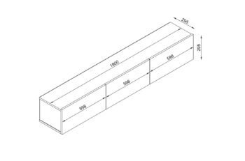 Moderný a štýlový TV stolík DOMEL vás osloví svojim minimalistickým dizajnom a priaznivou cenou. Je ideálny do moderne zariadených priestorov a vďaka závesnému systému pôsobí vzdušne a štýlovo.TV skrinka disponuje výklopnými skrinkami a uloženie rôznych vecí. Je vyrobená z kvalitnej LTD dosky, ktorá je nenáročná na údržbu. Hrúbka materiálu: 18 mm. Hrany sú ohraničené PVC hranou.Farebné prevedenie: zafír.Rozmery TV stolíka: (š,v,h) 180 x 29,5 x 29,5 cm 