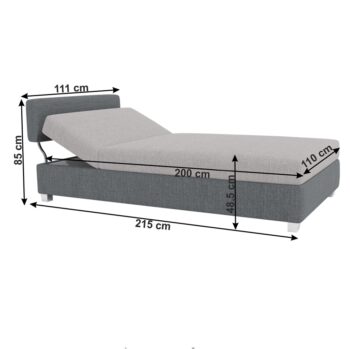 Jednolôžková posteľ Domen New v elegantnej tmavosivej a sivej farbe je ideálnym riešením pre moderné interiéry. Táto posteľ, vyrobená z kvalitnej látky, ponúka nielen štýlový vzhľad, ale aj praktické funkcie. S úložným priestorom pod lôžkom poskytuje dostatok miesta na uskladnenie posteľnej…
