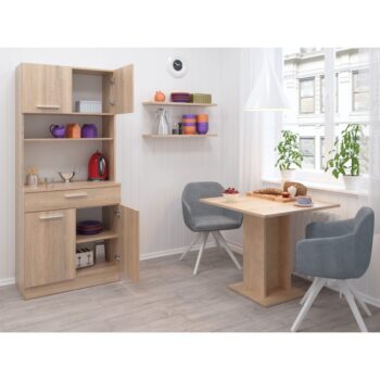 Vytvorte si harmonický a uprataný domov s kredencom DOMIS NEW! Tento praktický a štýlový kus nábytku je vyrobený z laminovanej DTD dosky v modernom prevedení dub sonoma, ktorý vnesie do vášho interiéru svieži a nadčasový vzhľad. Je ideálny do…
