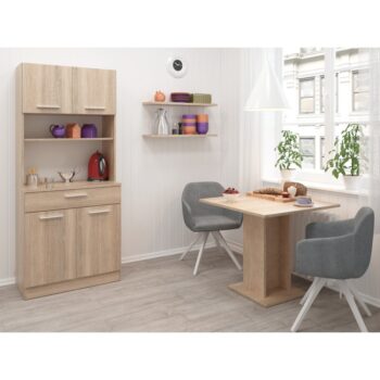Vytvorte si harmonický a uprataný domov s kredencom DOMIS NEW! Tento praktický a štýlový kus nábytku je vyrobený z laminovanej DTD dosky v modernom prevedení dub sonoma, ktorý vnesie do vášho interiéru svieži a nadčasový vzhľad. Je ideálny do…