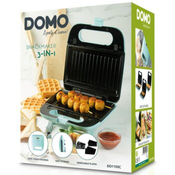 DOMO DO1105C sendvičovač 3v1, modrá