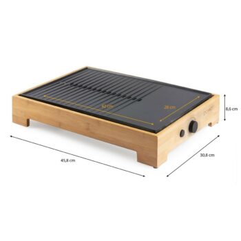 DOMO DO9271G stolný elektrický Plancha gril Bamboo Style, L