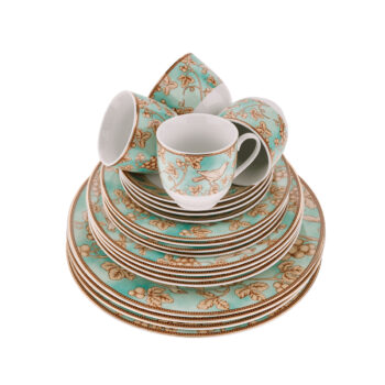 Predstavujeme vám elegantnú porcelánovú jedálenskú súpravu Donatella Turquoise, ktorá prinesie do vašej domácnosti nádych luxusu a moderného dizajnu. Táto súprava obsahuje 20 kusov, ktoré sú ideálne pre každodenné použitie aj špeciálne príležitosti. Vďaka kombinácii tyrkysovej,…