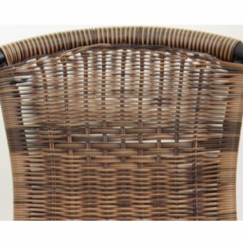 Záhradná stolička DOREN je praktická stohovateľná stolička s moderným vzhľadom, ktorá sa hodí do každého priestoru. Stolička prinesie osviežujúcu zmenu do vašej záhrady alebo na terasu. Sedacia a operadlová časť je pletená z hnedého umelého ratanu. Pevná konštrukcia z čierneho kovu jej zabezpečuje…