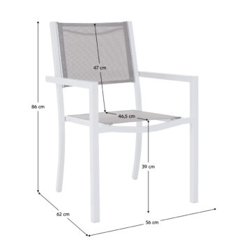 Predstavujeme vám záhradnú stoličku Dorio v elegantnej kombinácii bielej a svetlosivej farby, ktorá je ideálnym doplnkom pre vašu záhradu či terasu. Táto stolička od značky KONDELA sa vyznačuje moderným vzhľadom a praktickými vlastnosťami, ktoré ocení každý milovník vonkajšieho…