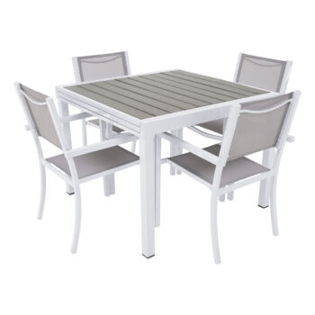 Predstavujeme vám záhradnú stoličku Dorio v elegantnej kombinácii bielej a svetlosivej farby, ktorá je ideálnym doplnkom pre vašu záhradu či terasu. Táto stolička od značky KONDELA sa vyznačuje moderným vzhľadom a praktickými vlastnosťami, ktoré ocení každý milovník vonkajšieho…