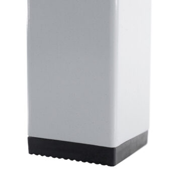 KONDELA Dorio záhradný stôl biela / sivá – Obrázok 11