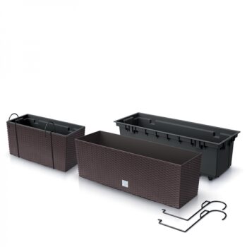 Spravte z Vášho balkóna jedinečný priestor s množstvom rozkvitnutých kvetín, či voňavých bylín vďaka plastovému balkónovému kvetináču DRC400W 39,5 cm v nadčasovom prevedení antracit. Imitácia ratanu pôsobí vkusne, štýlovo a elegantne a skvele vynikne na akomkoľvek balkóne alebo akejkoľvek zelenej…