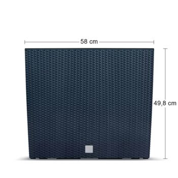 Elegantným, estetickým a funkčným doplnkom Vašej záhrady, terasy, balkónov či interiéru sa stane štýlový plastový kvetináč DRC600T 60 cm. Vyznačuje sa svojou neprehliadnuteľnou textúrou imitujúcou vypletaný prírodný ratan a vďaka jeho rozmerom (ŠxHxV): 58x18x49,8 cm v ňom môžete pestovať viac…