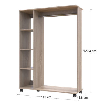 Zorganizujte a usporiadajte oblečenie, obuv, či iné doplnky s praktickým šatníkovým organizérom DRESER D1. Je to veľmi praktický organizér, ktorý spája funkčnosť s minimalizmom, vďaka ktorému bude Vaša predsieň vždy pôsobiť harmonicky a usporiadane. Pozostáva z praktickej vešiakovej tyče a troch…