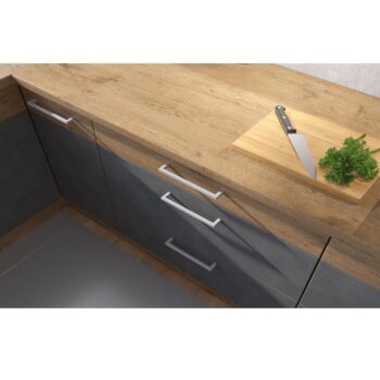 Spodná skrinka VEGA 80 ZL 2F BB Vám pomôže vyskladať takú kuchyňu po akej túžite. Rozmery skrinky sú (ŠxHxV): 80x52x82 cm. Moderný vzhľad zaručuje farebná kombinácia sivá matná a dub lancelot. Vyrobená je z laminovanej DTD (drevotriesková doska). Dvierka sa pýšia systémom tichého zatvárania.…