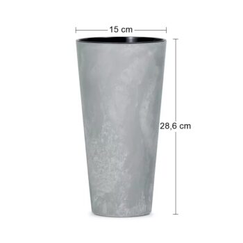 Veľmi moderný a originálny dizajn so sebou, k Vám do interiéru, či záhrady prináša plastový kvetináč DTUS150E 15 cm. Materiál použitý na jeho výrobu je vysokokvalitný plast, ktorý je odolný voči UV žiareniu a poveternostným vplyvom. Vyznačuje sa nízkou váhou a jednoducho sa udržiava. Jeho súčasťou…