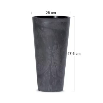 Veľmi moderný a originálny dizajn so sebou, k Vám do interiéru, či záhrady prináša plastový kvetináč DTUS250E 25 cm. Materiál použitý na jeho výrobu je vysokokvalitný plast, ktorý je odolný voči UV žiareniu a poveternostným vplyvom. Vyznačuje sa nízkou váhou a jednoducho sa udržiava. Jeho súčasťou…