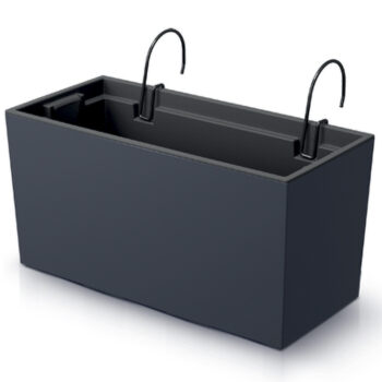 Plánujete na leto ozdobiť Váš balkón rôznymi kvetmi, ktoré budú krásne hrať farbami? Plastový balkónový kvetináč DUC400W 39,5 cm vo farbe antracit bude skvelým praktickým prvkom a jednoduchým doplnkom, v ktorom nádherne vyniknú farby kvetov v odlesku slnečných lúčov. Kvetináč je vyrobený…