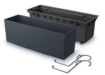 Plánujete na leto ozdobiť Váš balkón rôznymi kvetmi, ktoré budú krásne hrať farbami? Plastový balkónový kvetináč DUC600W 58 cm vo farbe antracit bude skvelým praktickým prvkom a jednoduchým doplnkom, v ktorom nádherne vyniknú farby kvetov v odlesku slnečných lúčov. Kvetináč je vyrobený z kvalitného…