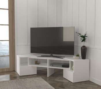 TV stolík DUOS je jednoduchý a nenáročný v priestore. Zaujme Vás predovšetkým svojim variabilným usporiadaním, keďže je možné ho uložit aj do rohu aj k stene. Disponuje úložným priestorom za spodnými vyklápacími dvierkami a okolo dvierok sa rozprestiera voľný odkladací priestor na rôzne dekorácie, knihy alebo napríklad na príslušenstvo, ktoré sa hodí mať hneď pri televízii, napríklad DVD prehrávač či PlayStation. Farebné prevedenie: biela matnáMateriál: 18 mm LTD hranené PVC páskouRozmery rovného stolíka: š 141 x h 32 x v 39 cmDodávame v demonte. 