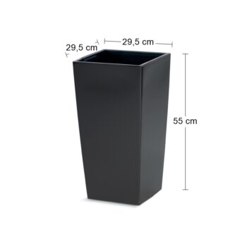Hranatý plastový kvetináč DURS300 30 cm je vhodný na celoročné použitie, či už v interiéri alebo v exteriéri. Vďaka jeho krásnemu prevedeniu antracit sa bude dokonale vynímať na terase, záhrade, balkóne či v obývačke alebo všade tam, kde si zmyslíte. Je vyrobený z kvalitného plastu, vďaka čomu je…