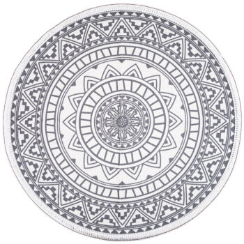 Dakls Kusový koberec Mandala sivá, 82 cm