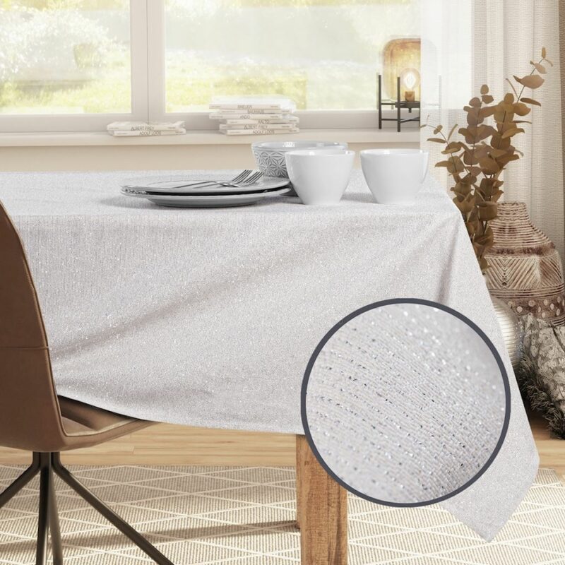 DecoKing Obrus Sparkle cream, 110 x 110 cm DecoKing Obrus Sparkle cream, 110 x 110 cm