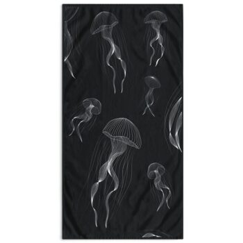 DecoKing Plážová osuška Jellyfish, 90 x 180 cm