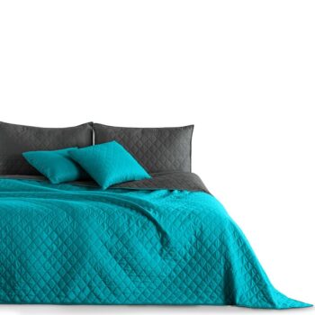 DecoKing Prehoz na posteľ Axel tmavomodrá/sivá, 170 x 210 cm, 170 x 210 cm