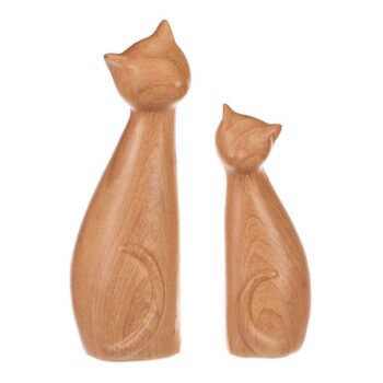 Dekorácia Mačky, 11 x 6 x 17 cm, set 2 ks, polyresin