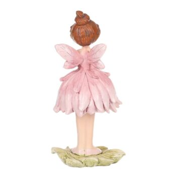 Dekorácia margarétková víla ružová, 9 x 21​ x 9 cm, polyresin