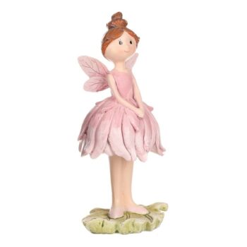 Dekorácia margarétková víla ružová, 9 x 21​ x 9 cm, polyresin