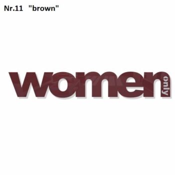 Dekorácia na stenu Only Woman čierna
