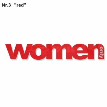Dekorácia na stenu Only Woman čierna