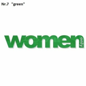 Dekorácia na stenu Only Woman čierna