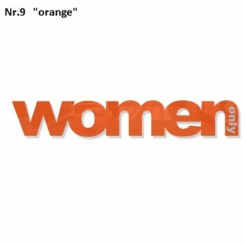 Dekorácia na stenu Only Woman čierna