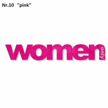 Dekorácia na stenu Only Woman čierna
